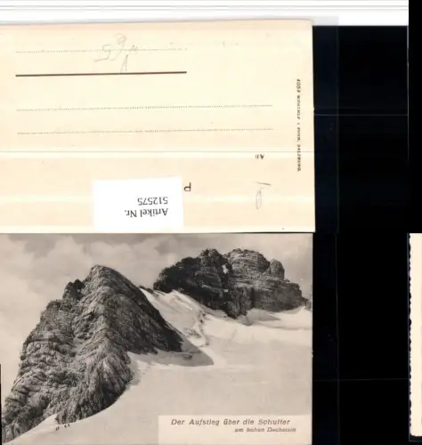 512575,Aufstieg über die Schulter am hohen Dachstein b. Ramsau pub Würthle 4053