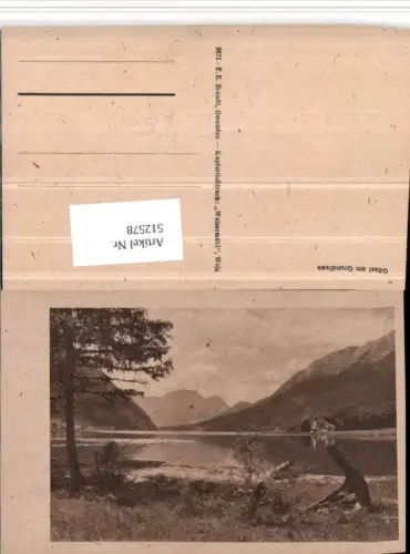 512578,Gössl am Grundlsee See Bergkulisse pub F.E. Brandt 9671