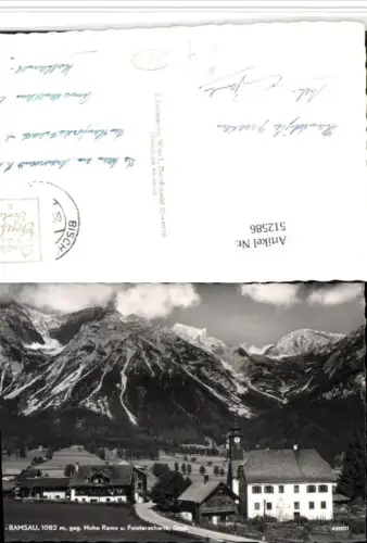 512586,Kulm Ramsau Teilansicht geg. Hohe Rams Bergkulisse