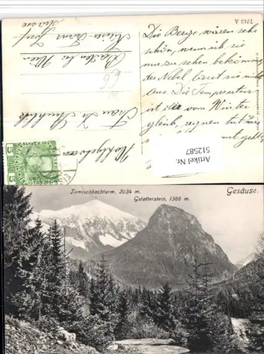 512587,Gesäuse Gstatterstein b. Weng m. Tamischbachturm Bergkulisse
