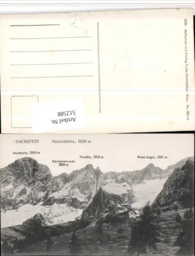 512588,Austriahütte Berghütte b. Ramsau m. Dachstein Bergkulisse