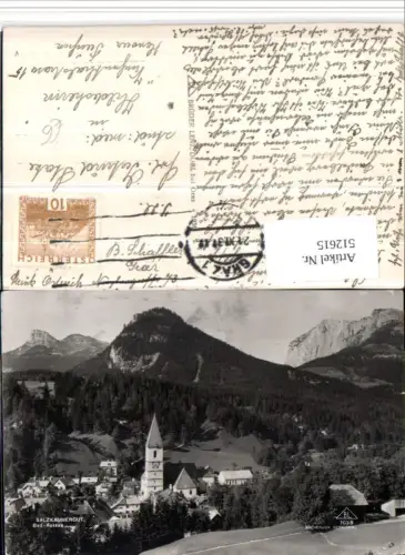 512615,Bad Aussee Teilansicht Kirche Bergkulisse