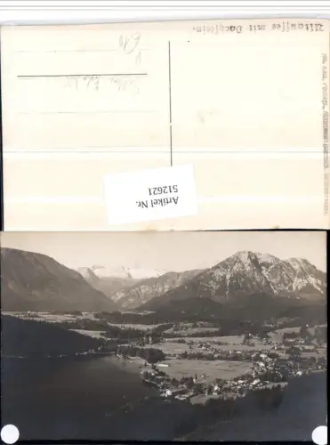 512621,Seltene Foto AK Altaussee Totale m. Dachstein Bergkulisse pub Josef Kain