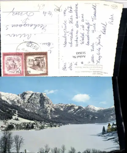 512643,Grundlsee Totale Bergkulisse Winterbild