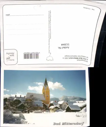 512644,Bad Mitterndorf Teilansicht Kirche Winterbild