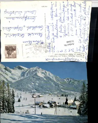 512648,Ramsau am Dachstein St. Rupert am Kulm Kirche Bergkulisse Winterbild
