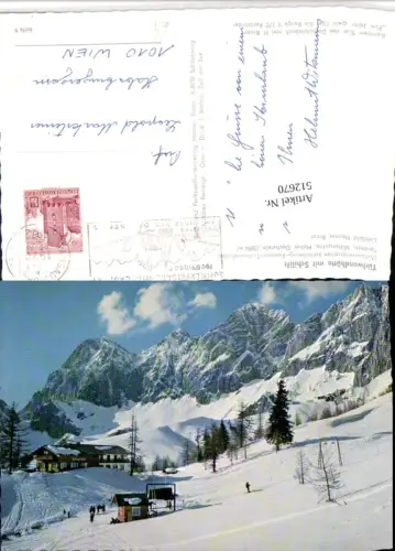 512670,Türlwandhütte b. Ramsau m. Skilift Bergkulisse Winterbild