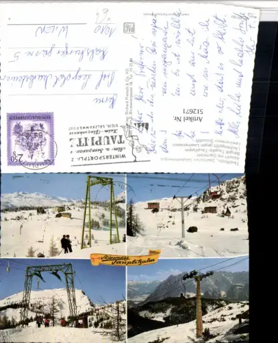512671,Tauplitzalm b. Tauplitz Sessellift Skilift Winterbilder Mehrbildkarte