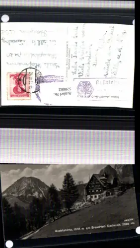 ,Foto Ak Austriahütte m. Brandriedl Ramsau a. Dachstein