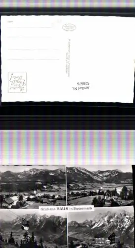 ,Mehrbild Ak Haus Seilbahn Hauser Kaibling Totale
