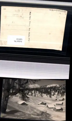 ,Foto Ak Wildensee Alm Wildenseehütte b. Altaussee Winteransicht pub Sepp Kain