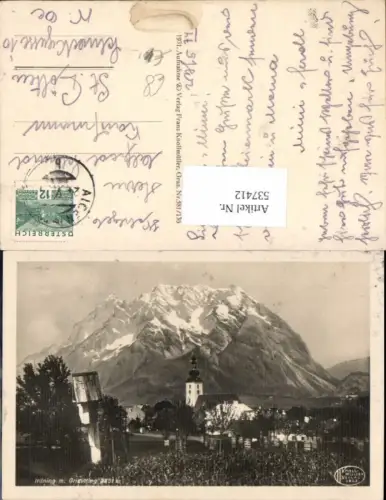 537412,tolle Foto-AK Irdning im Ennstal m. Grimming pub Knollmüller 581-136