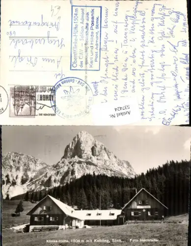 537424,Klinke Hütte m. Kalbling Admont pub Hochreiter