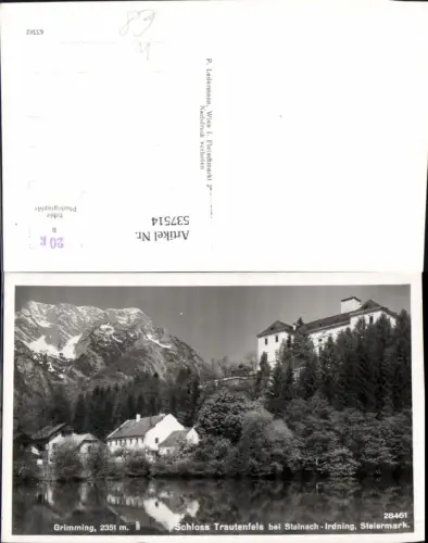 537514,Schloss Trautenfels bei Irdning Stainach m. Grimming