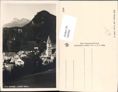 542562,Bad Aussee Salzkammergut m. Loser
