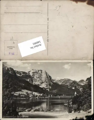 546991,tolle Foto-AK Salzkammergut Grundlsee Partie pub Brandt 5398
