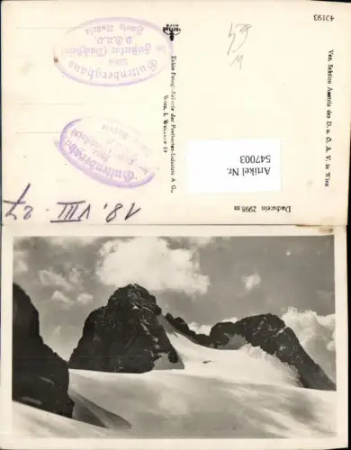 547003,Dachstein Gipfel Schladming Hüttenstempel Guttenberghaus