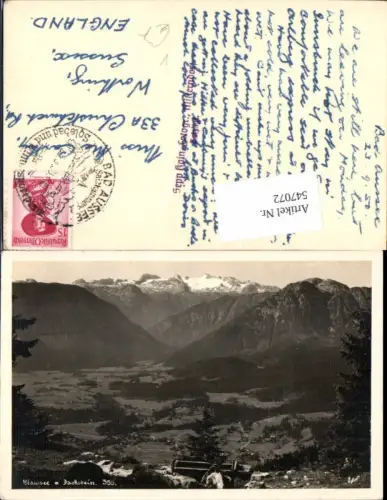 547072,seltene Foto-AK Alt Aussee Alm Dachstein pub Sepp Kain