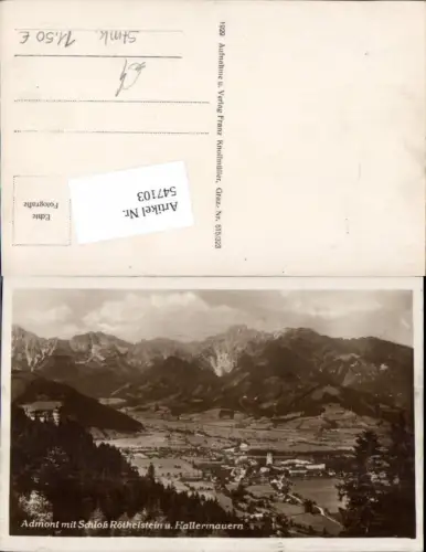 547103,Admont mit Schloss Röthelstein und Hallermauern