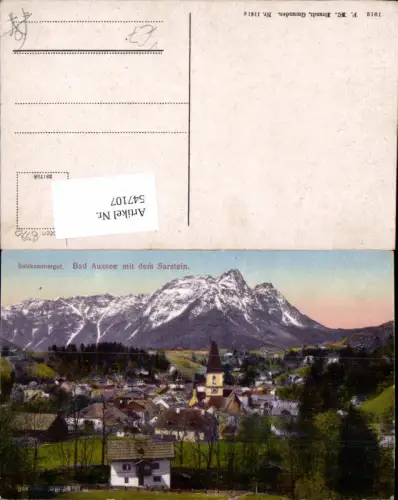 547107,Salzkammergut Bad Aussee Sarstein pub Brandt 1141 c