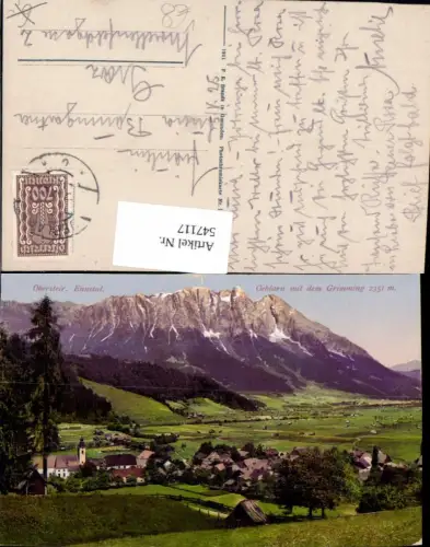 547117,Ennstal Öblarn Oeblarn mit dem Grimming pub Brandt 1057