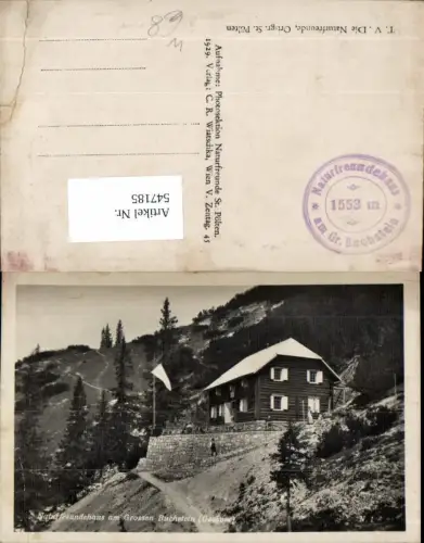 547185,tolle AK Naturfreundehaus am Buchstein Gesäuse Weng Admont Gstatterboden