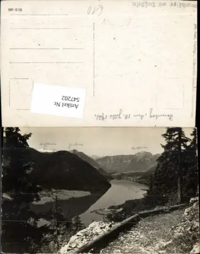 547202,seltene Foto-AK Grundlsee m. Dachstein Aussee pub Jos. Kain Mitterndorf