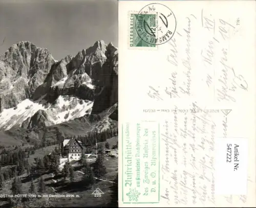 547222,Austriahütte mit Dachstein b. Ramsau Schladming