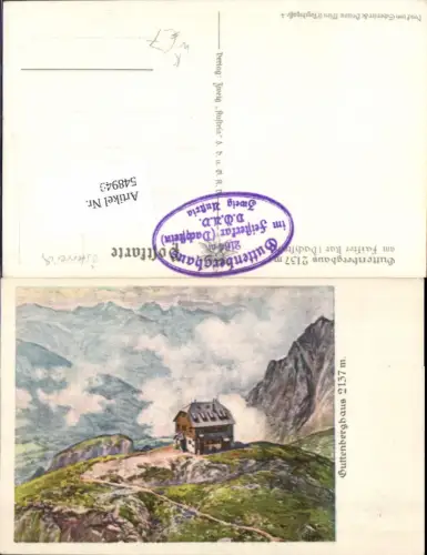 548949,Künstler AK J. Steyl Guttenberghaus b. Faister Kar Ramsau Schladming