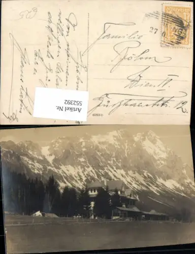 552392,tolle Foto-AK Gröbming Hausansicht Villa im Ennstal Bez. Liezen UNIKAT