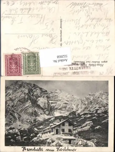 552958,Hesshütte am Hochthor b. Weng Hall Admont Gesäuse