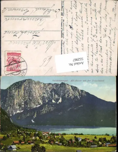 552967,Alt Aussee m. Trisselwand Salzkammergut pub Brandt 1014