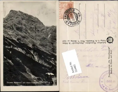 554461,Grosser Buchstein bei Admont Johnsbach Naturfreundehaus Naturfreunde Bahnpost Zug 69 Bruck Amstetten