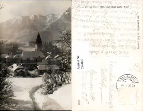 554468,tolle Foto-AK Bad Aussee Winterbild pub Bährendt 1189