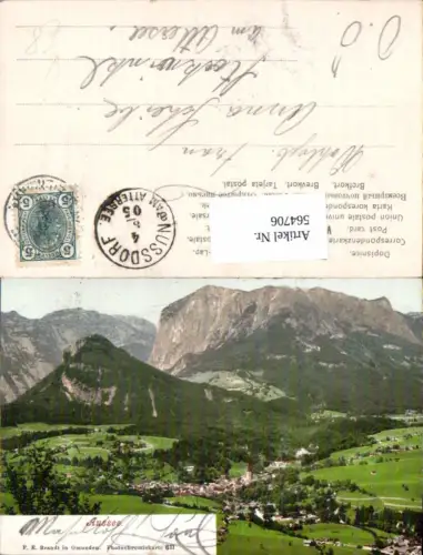 564706,Salzkammergut Aussee Totale um 1905 pub Brandt 611