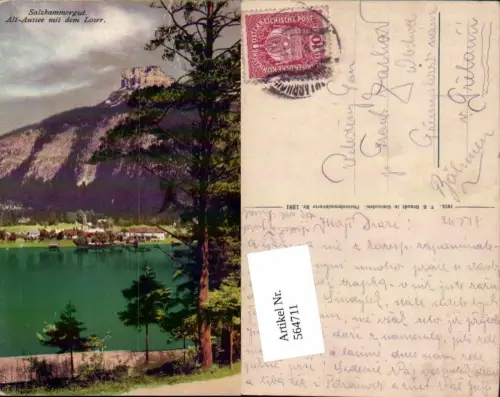 564711,Salzkammergut Alt Aussee m. d. Loser pub Brandt 1381
