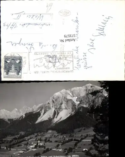573579,Ramsau mit Dachstein und Scheichenspitze bei Schladming