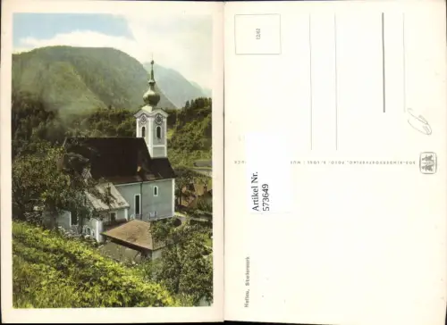 573649,Hieflau Ansicht Kirche pub SOS Kinderdorf 12/62