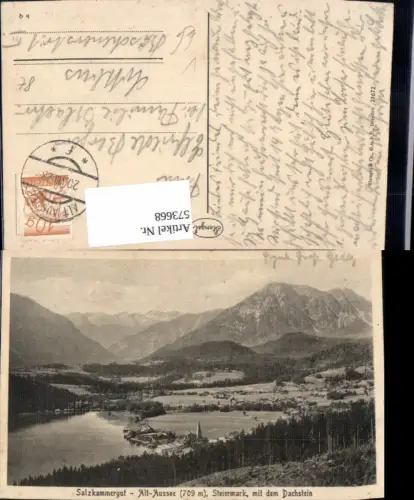 573668,Altaussee m. d. Dachstein pub Stengel Co 21672