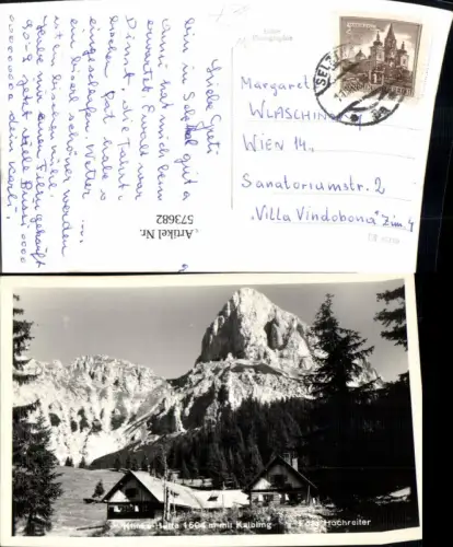 573682,Foto Ak Oberst-Klinke-Hütte Admont mit Kalbling