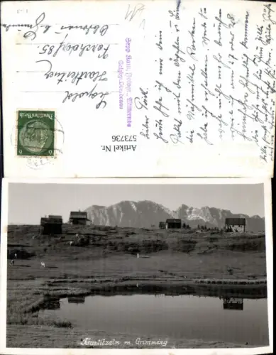 573736,Foto Ak Tauplitz Tauplitzalm m. Grimming pub Sepp Kain Mitterndorf