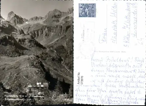 573970,Foto Ak Schladming Preintalerhütte g. Greifenstein Schladminger Tauern