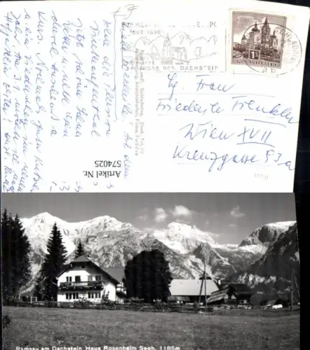 574025,Foto Ak Ramsau am Dachstein Haus Rosenheim