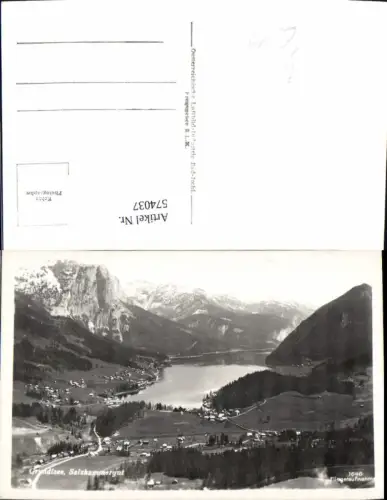 574037,Foto Ak Grundlsee Fliegeraufnahme pub Luftbild 1646