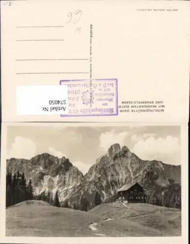 574050,Mödlinger Hütte Johnsbach Admont m. Reichenstein u. Sparafeld