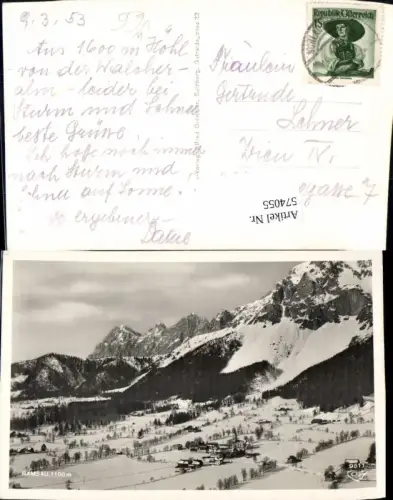 574055,Foto Ak Ramsau am Dachstein Winteransicht pub Cosy 9511