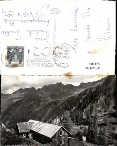 574100,Foto Ak Preintalerhütte Schladming geg. Zwiesling u. Höchstein