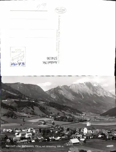 574136,Foto Ak Gröbming m. Grimming
