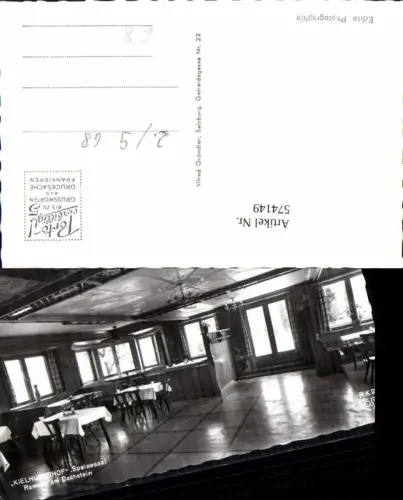 574149,Foto Ak Kielhuberhof in Ramsau am Dachstein Innenansicht Speisesaal