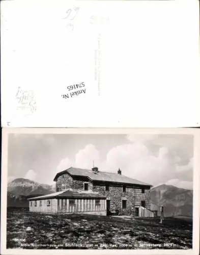 574165,Alois Güntherhaus am Stuhleck Semmering